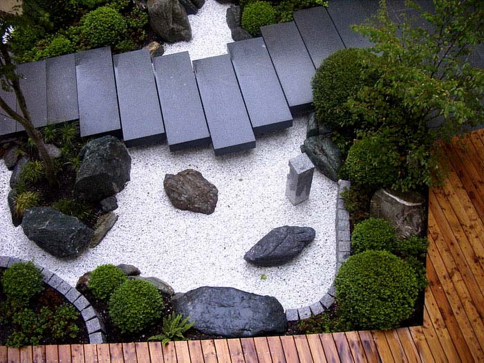 inspired granite path zen garden idea