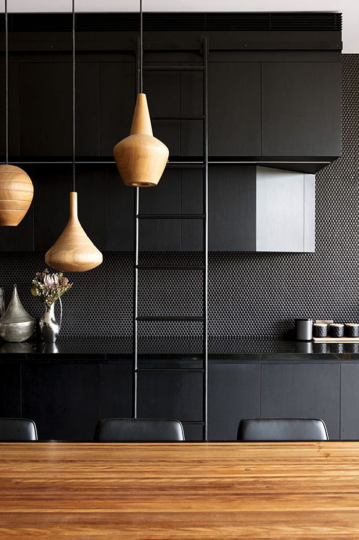 modern black kitchens designs ideas