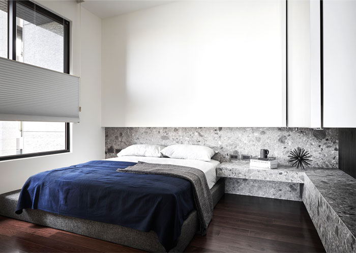 natural materials marble modern mans bedroom