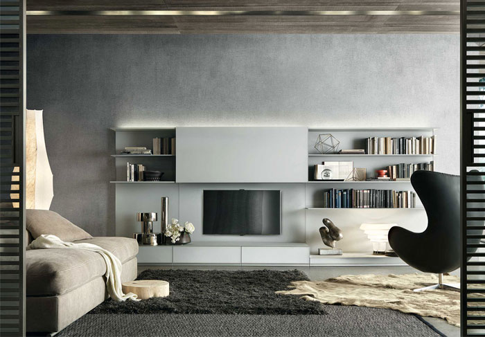 tv feature wall with storage 6