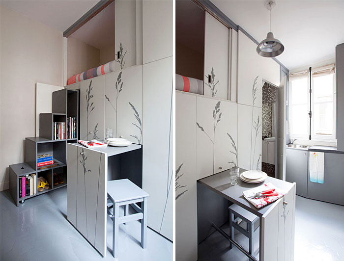 ultra small apartment designs under 100 square feet
