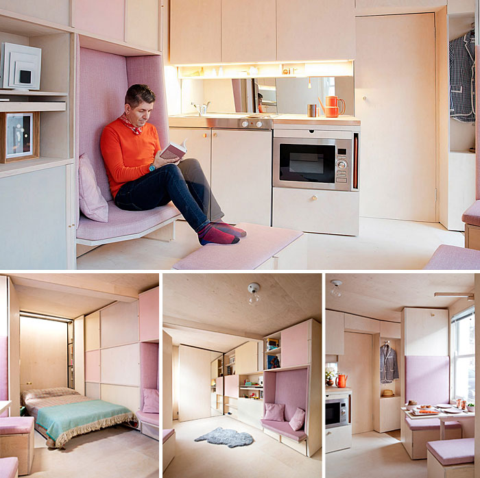 ultra tiny modern living space design